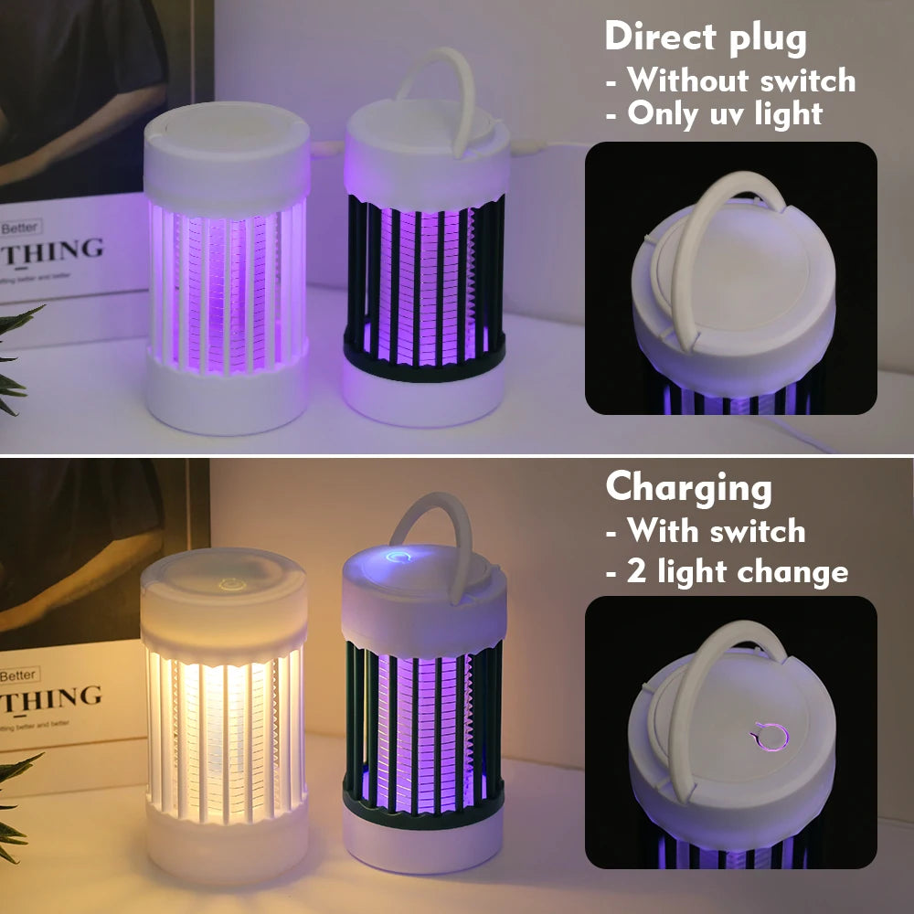Lampe Anti-Moustiques UV Secteur ou Rechargeable Certifiée CE — CLEVI Paris