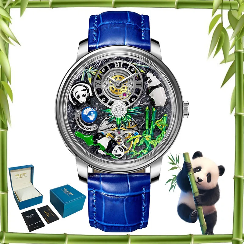 Montre Mécanique PINDU Panda Trésor National – CLEVI Paris