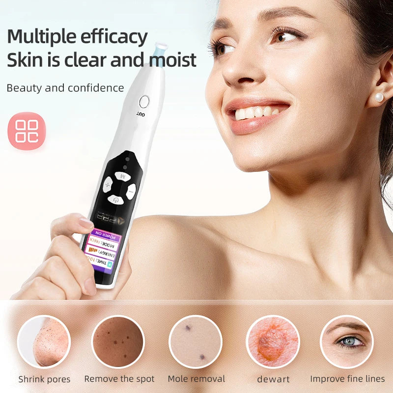 Stylo Plasma Ozone 2-en-1 | Lifting, Anti-Rides, Suppression Taches & Imperfections | Écran LCD 8 Niveaux – CLEVI Paris