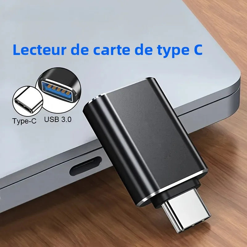 Lot 3 ou 5 Adaptateurs OTG USB-C vers USB-A 3.0 – CLEVI Paris
