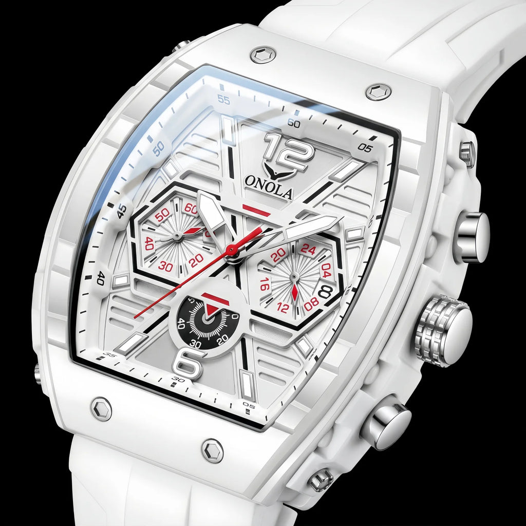 Montre Sport Quartz ONOLA Homme Silicone Marine – CLEVI Paris