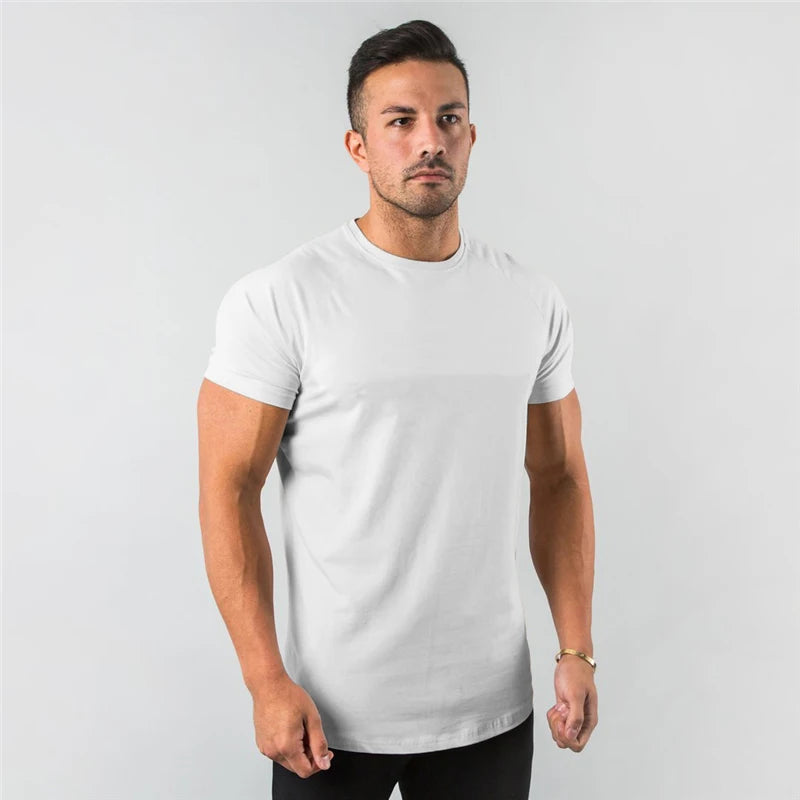T-Shirt Homme Fitness Slim Fit Coton Élasthanne Col Rond 6 Coloris – CLEVI Paris