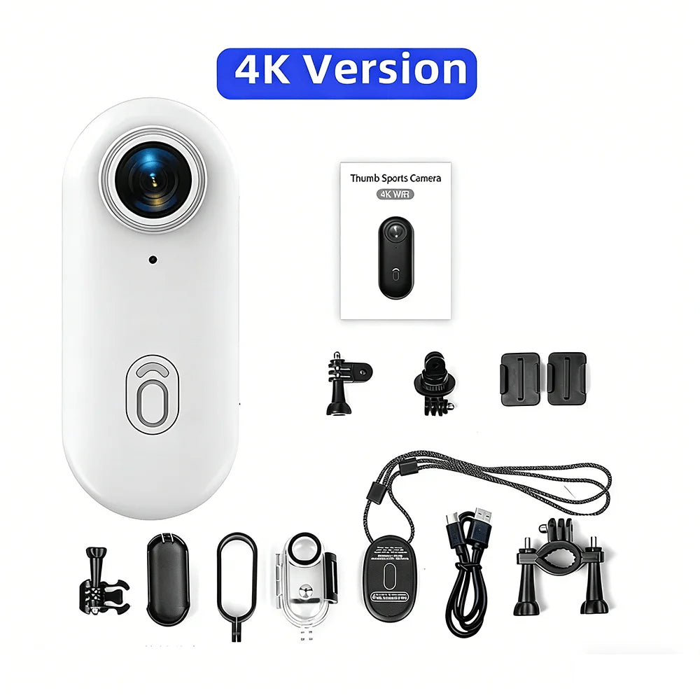 Mini Body Cam WiFi WDSZKMYF H88 – 4K ou 1080P, Étanche 30m, Clip Magnétique, Autonomie 120min, Vlog & Sport