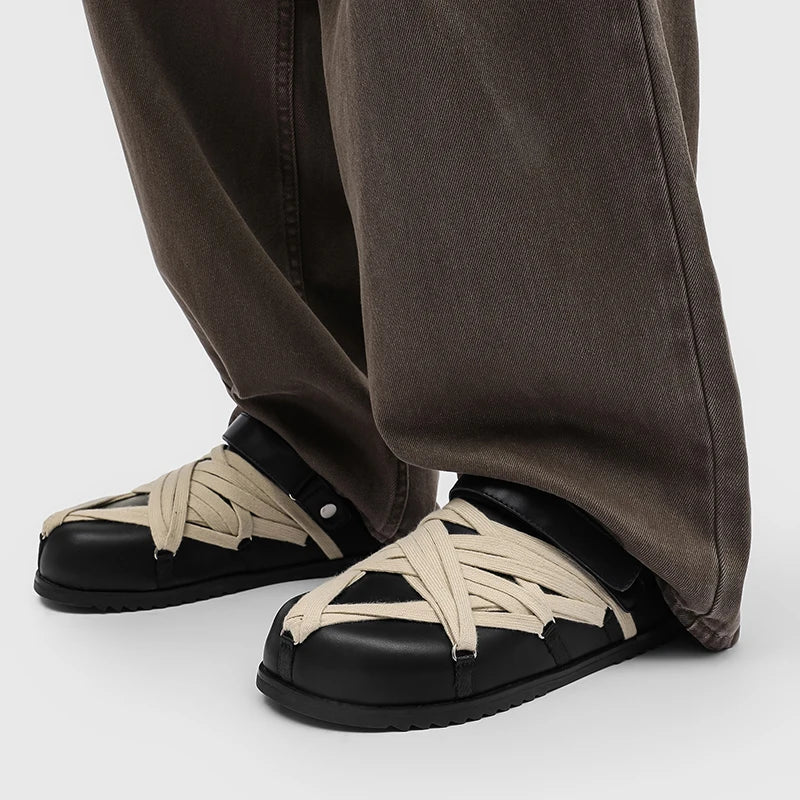 Sandales Homme Cuir Véritable Style Romain Casual – CLEVI Paris
