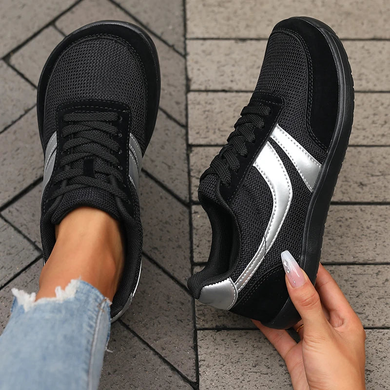 Sneakers Unisexe Bout Large Barefoot Mesh Respirant Semelle Plate – CLEVI Paris