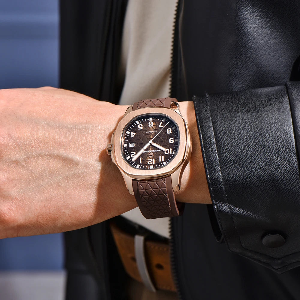 Montre PAGANI DESIGN PD-YS031 – Automatique, Verre Saphir AR, Acier Inoxydable, Couronne Visée, Étanche 10 ATM – CLEVI Paris