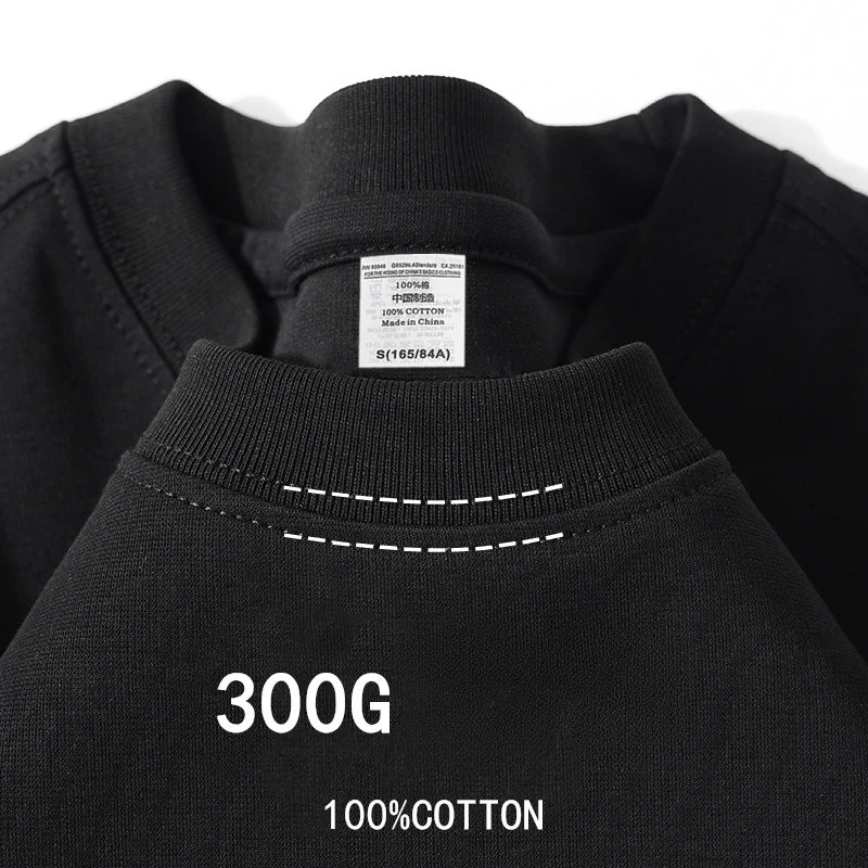T-Shirt Unisexe 100% Coton 300g Col Rond Coupe Loose 7 Coloris – CLEVI Paris