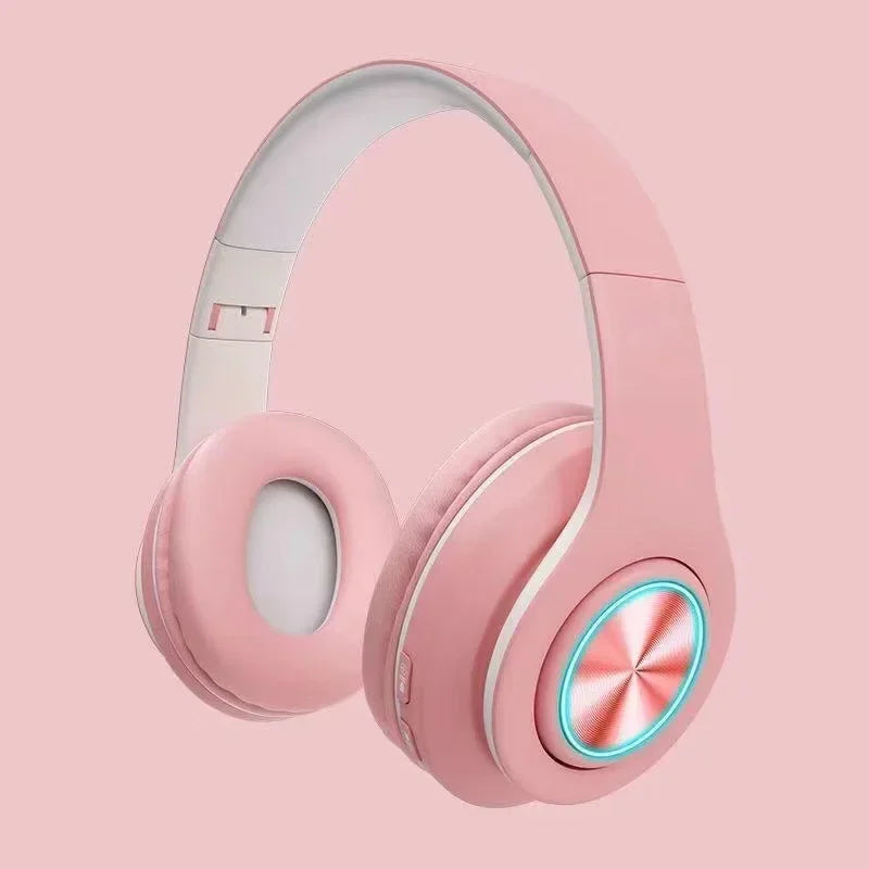 Casque Bluetooth Pliable Vghoqget – ANC, Micro, LED RGB, TF/FM, Filaire & Sans Fil, 8H
