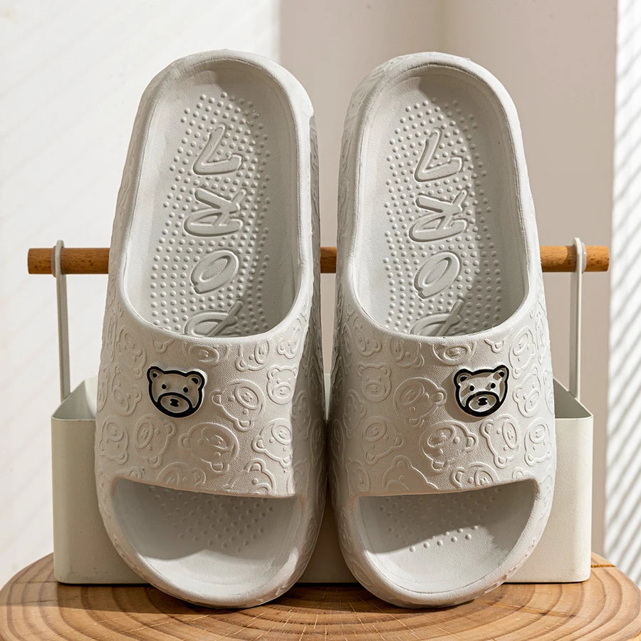 Claquettes EVA Motif Ourson Femme & Homme Légères Été — CLEVI Paris