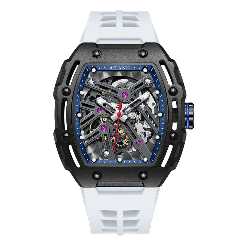 Montre Mécanique Homme Daniel Gorman AL8098 – Squelette Tourbillon, Saphir & Étanche 50m