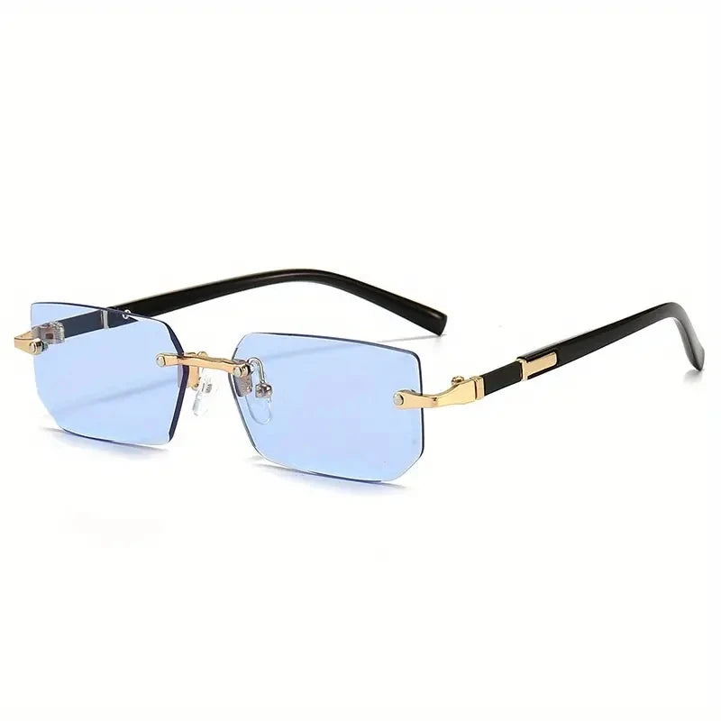 Lunettes de Soleil Sans Monture Rectangle Fashion — CLEVI Paris