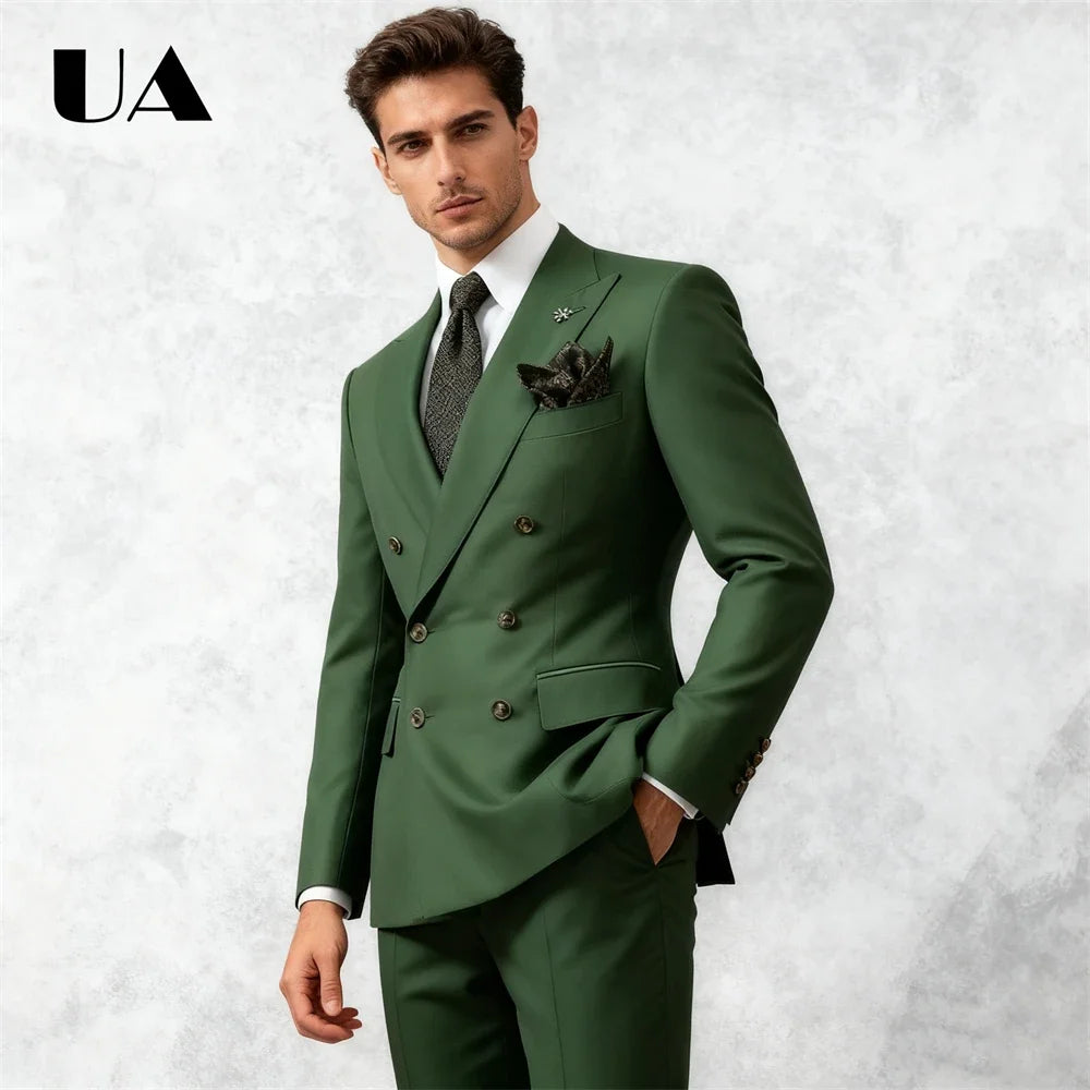 Veste Longue Croisée Homme Uni – CLEVI Paris