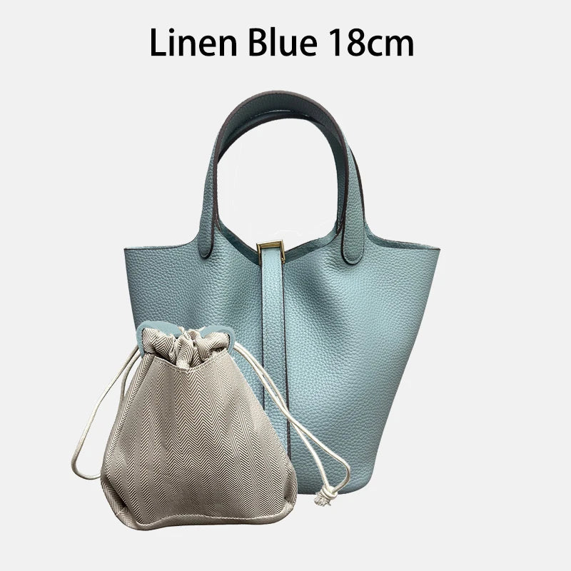 Sac Seau Femme Cuir Véritable Vache 2 Tailles 50+ Coloris Quincaillerie Argentée ou Dorée – CLEVI Paris