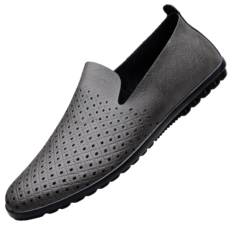 Mocassins Cuir Véritable Homme – Loafers Slip-On Respirants Casual & Formel Grandes Pointures 37–51 – CLEVI Paris