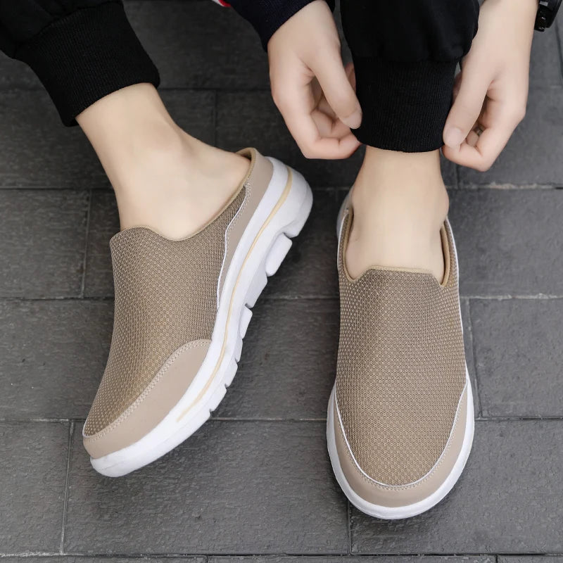 Mules Slides Homme Air Mesh Respirantes Semelle EVA Épaisse — Intérieur & Extérieur | CLEVI Paris