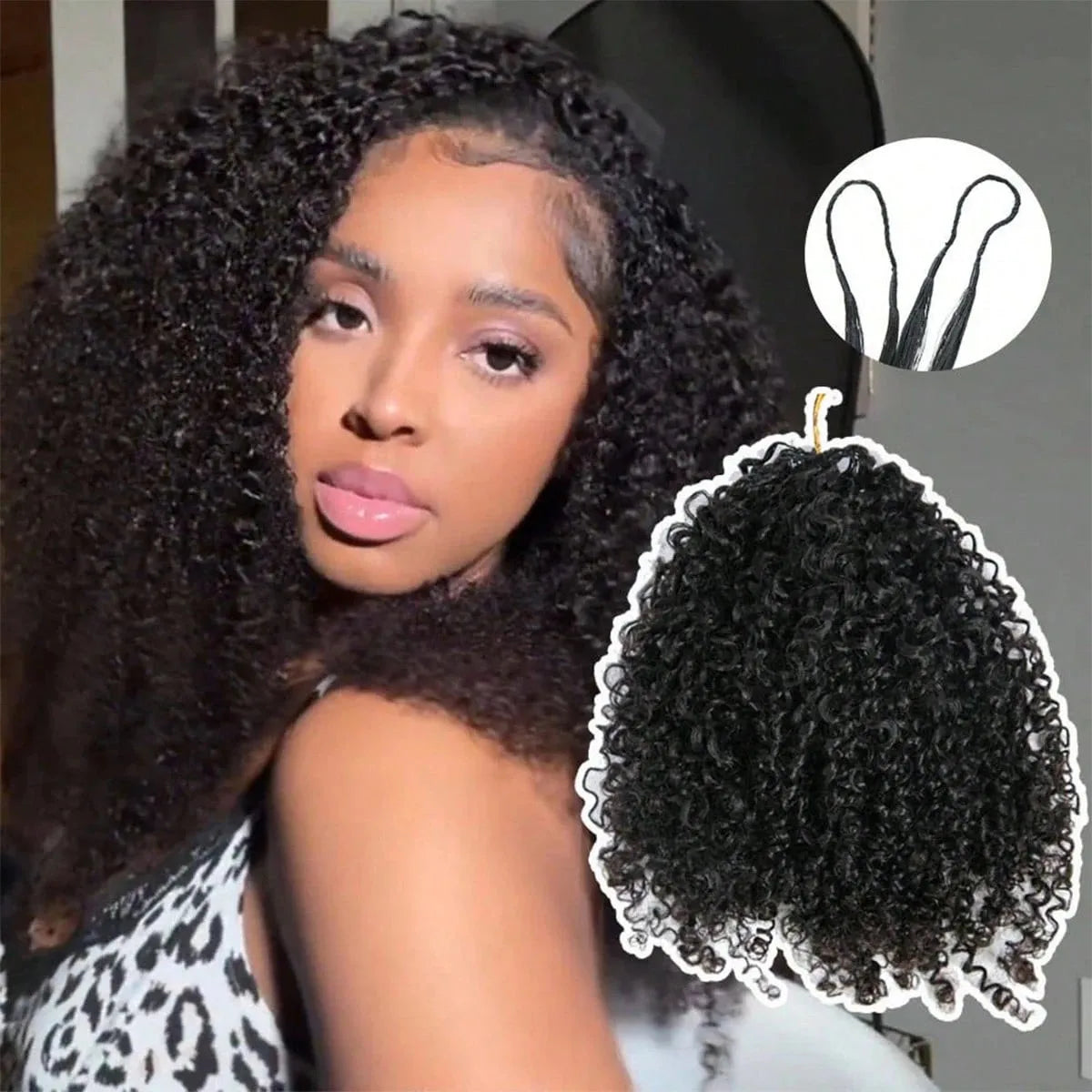 Extensions crochet bouclées, cheveux humains – CLEVI Paris