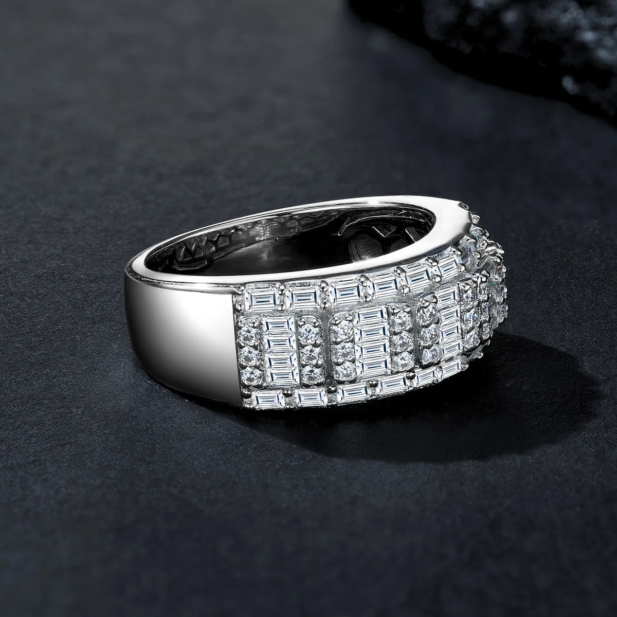 Bague Moissanite Ronde Argent 925 Plaqué Or 18K – CLEVI Paris