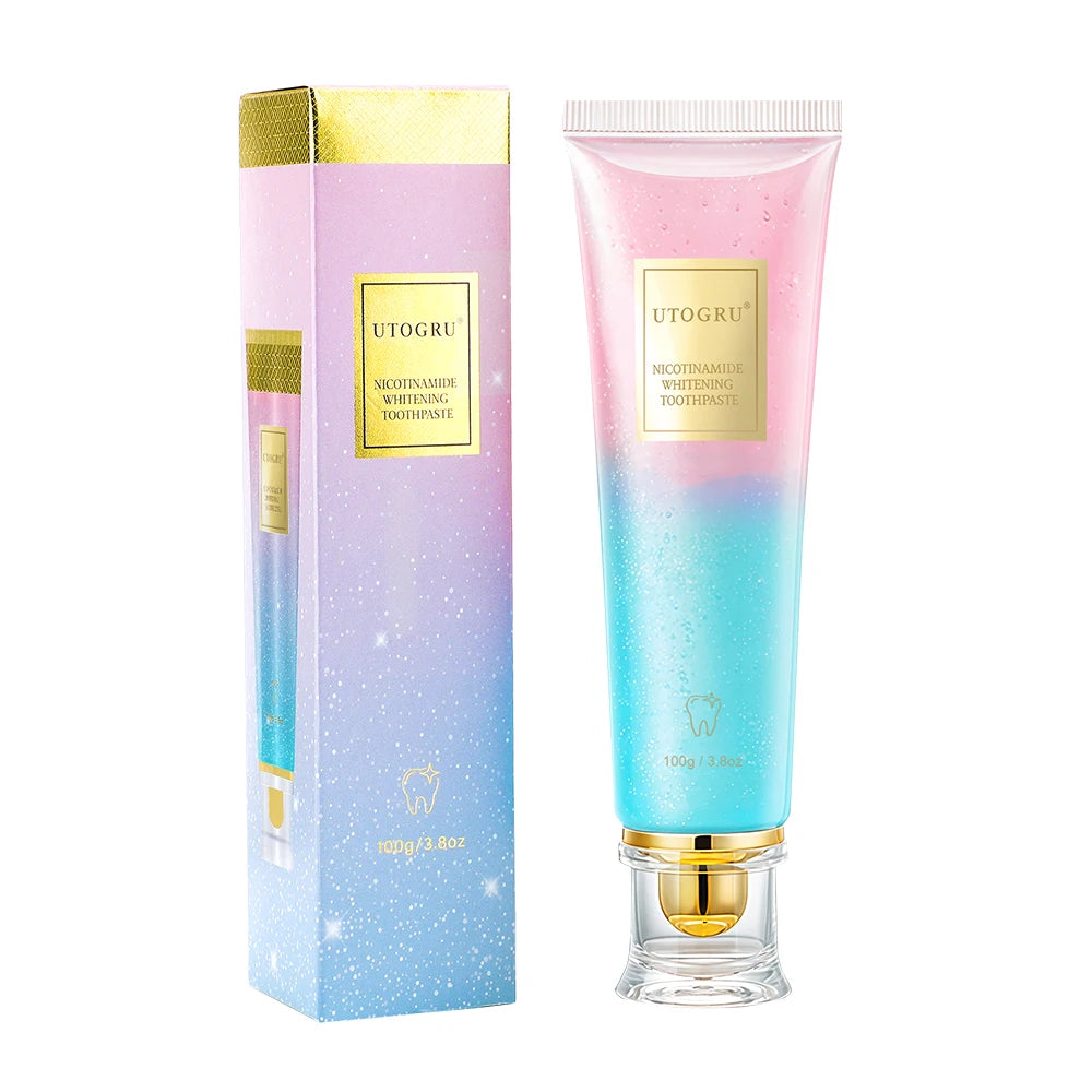 Dentifrice Blancheur Niacinamide Anti-Taches Haleine Fraîche Dents Sensibles 100g – CLEVI Paris