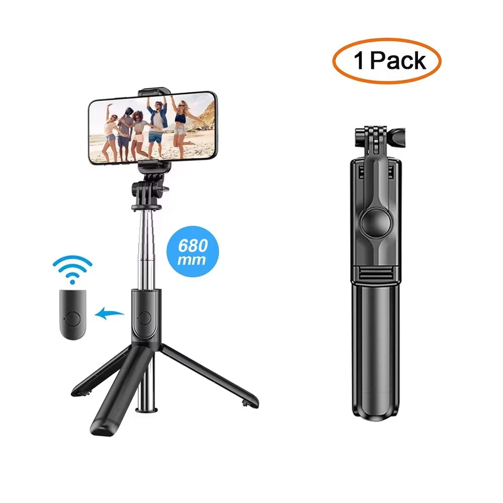 Trépied perche selfie Bluetooth 3-en-1 – CLEVI Paris