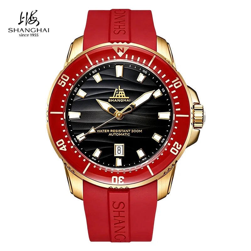 Shanghai Watch S7101 Montre Plongée Automatique Seagull ST21 Saphir 300m 43mm – CLEVI Paris