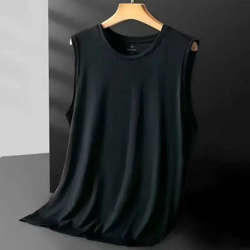 Débardeur Homme Ice Silk Mesh Polyester Léger Sans Manches – CLEVI Paris