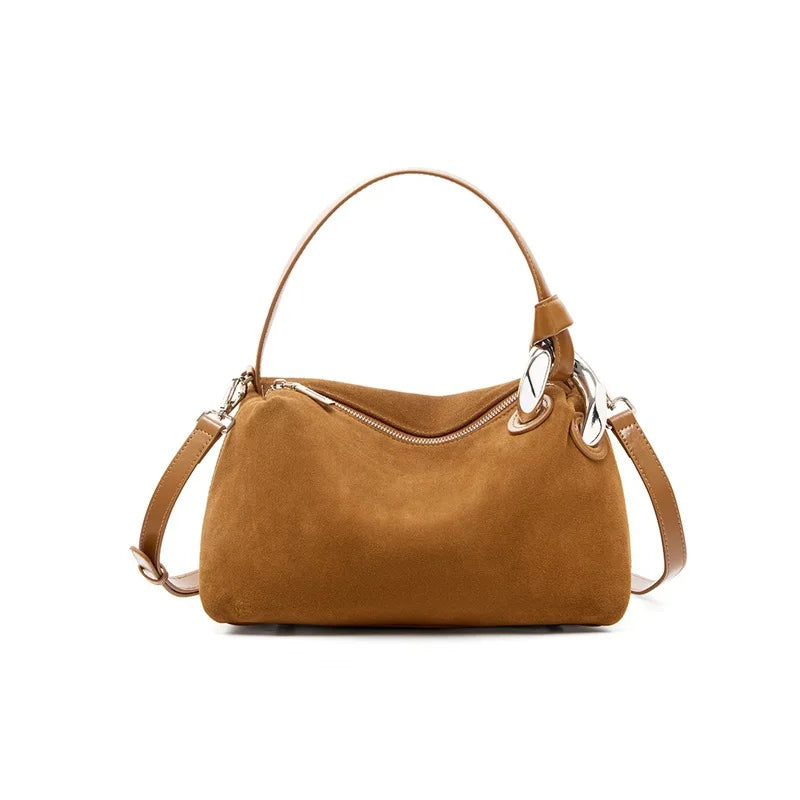 Sac à Main Femme Cuir Nubuck Bandoulière – CLEVI Paris
