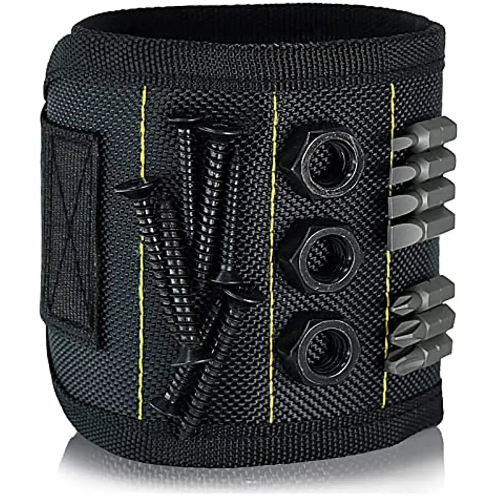 Bracelet Magnétique de Travail | Polyester, Tient Vis, Clous & Forets – CLEVI Paris