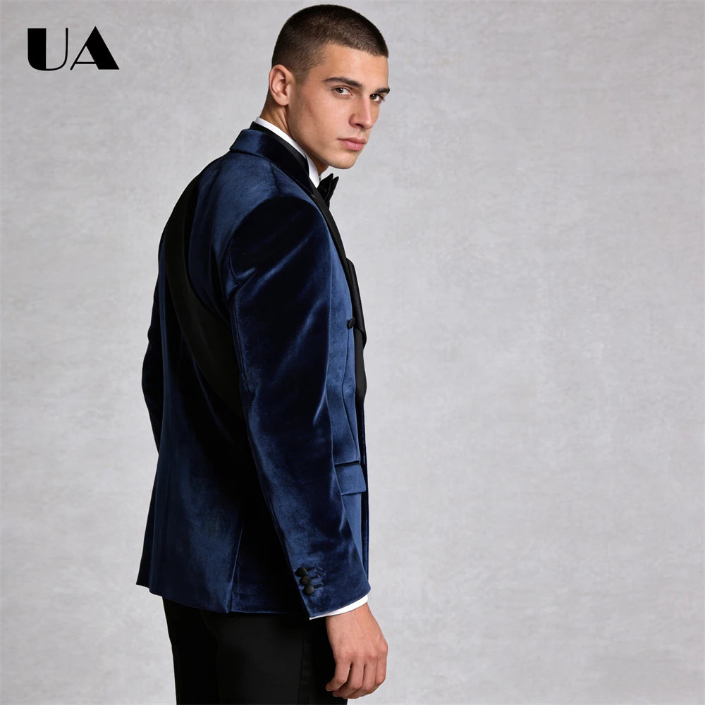 Costume Velours Homme Croisé 2 Pièces – CLEVI