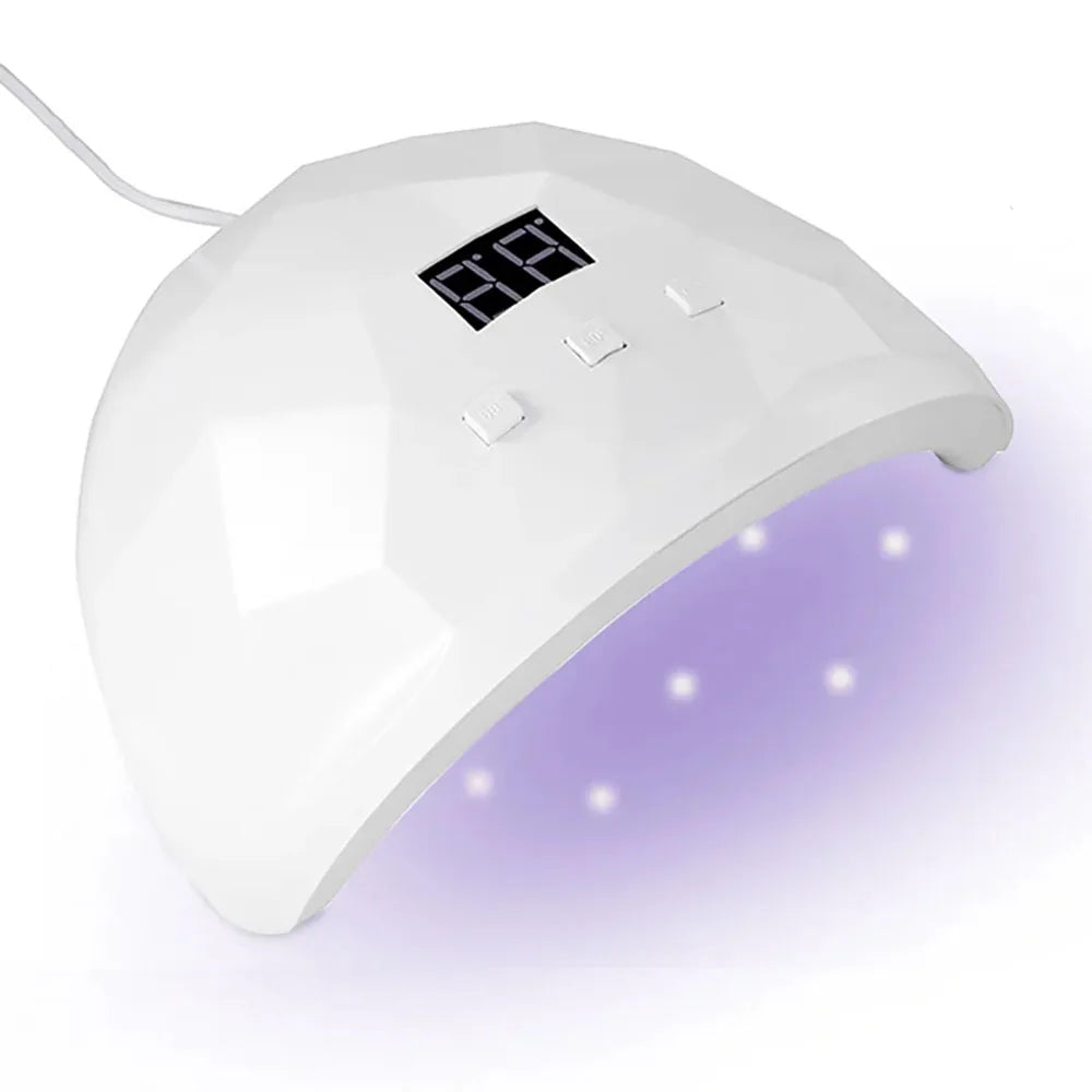 Lampe UV LED 88W Ongles Gel — 18 LEDs, Minuterie 60/80/99s, Protection Yeux | CLEVI Paris