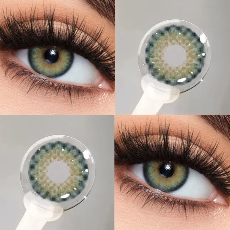 Lentilles de Contact Colorées KSSEYE – 9 Teintes, Avec ou Sans Correction, Port Annuel