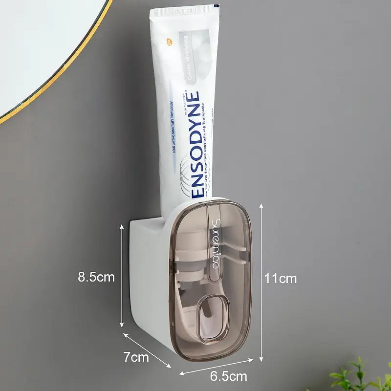 Distributeur Automatique de Dentifrice Mural avec Porte-Brosse — CLEVI Paris