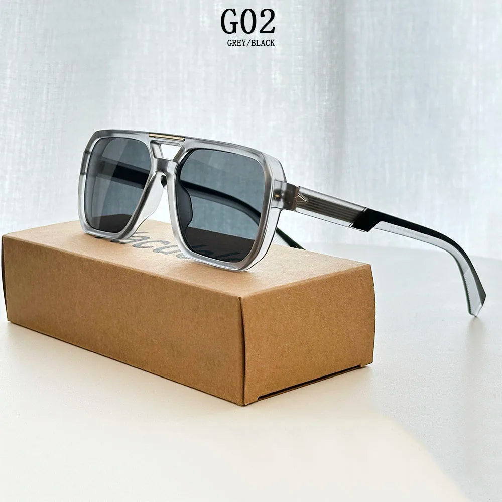 Lunettes de Soleil Carrées Vintage UV400 Outdoor Unisexe – CLEVI Paris