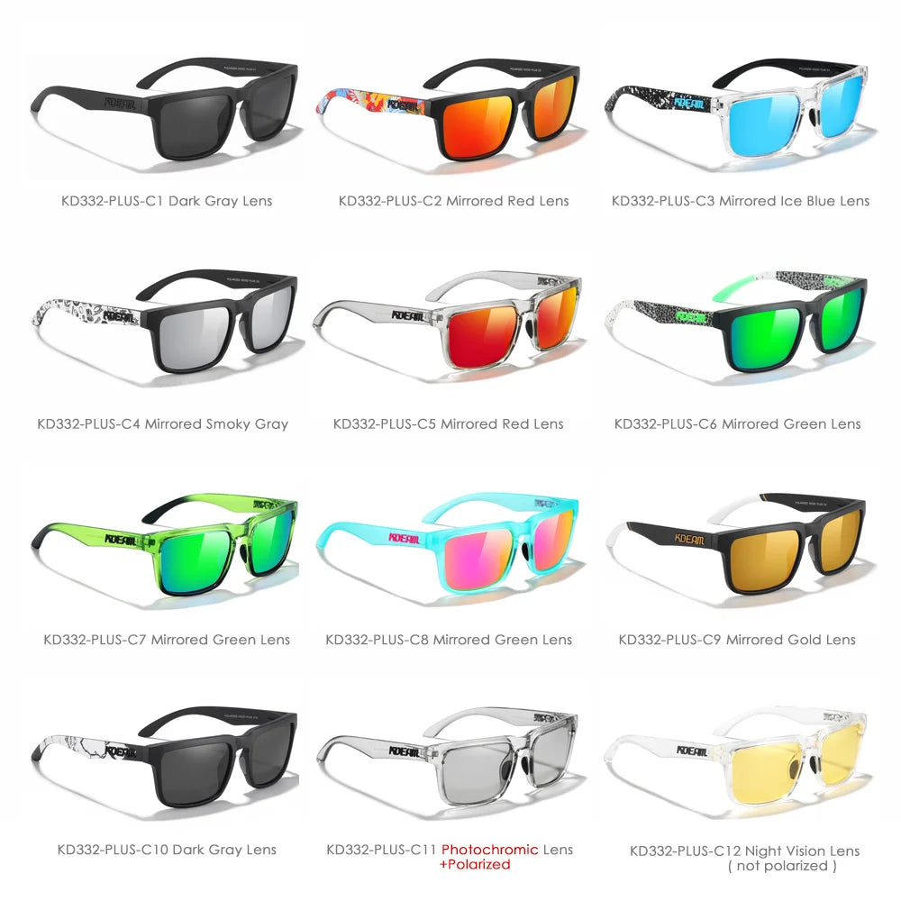 Lunettes de Soleil Polarisées Oversize Homme Femme – Verres Photochromiques Anti-Reflets UV400 – CLEVI Paris