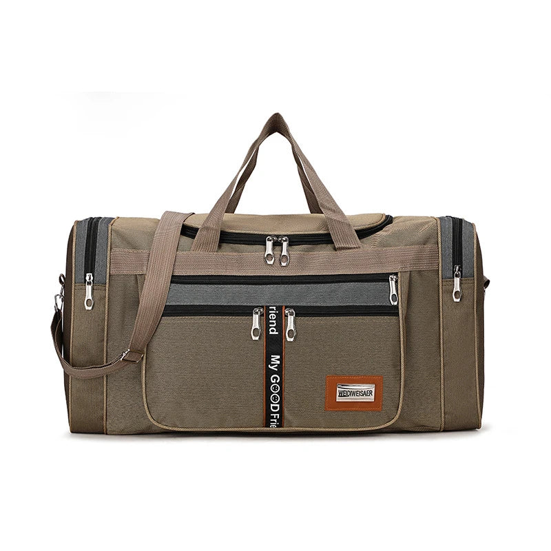 Sac de Voyage Nylon Grande Capacité Bandoulière Week-end Sport Gym – CLEVI Paris