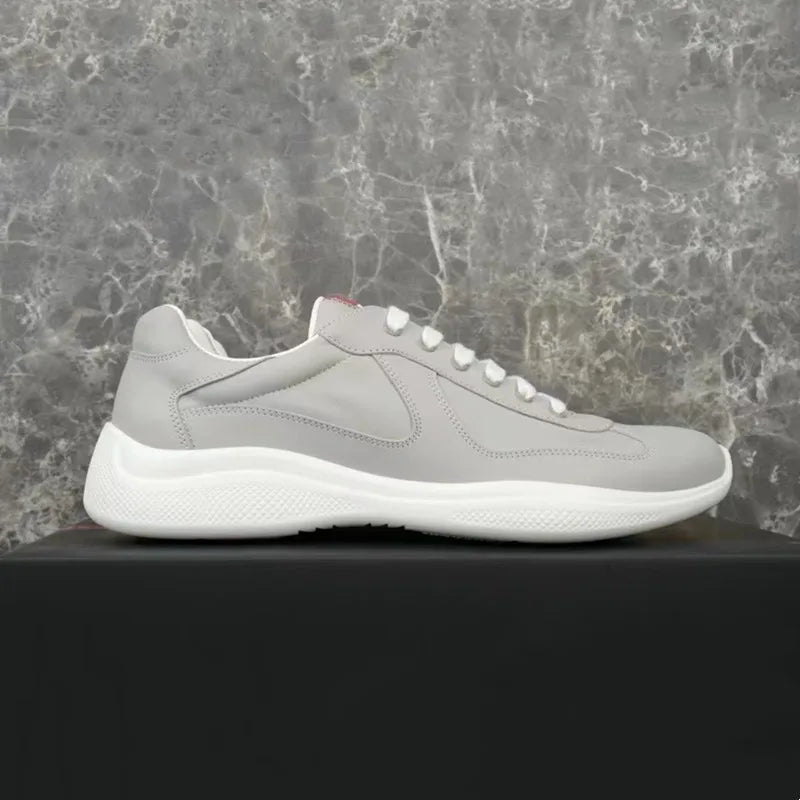 Sneakers Basses en Cuir et Maille Mixte – CLEVI Paris