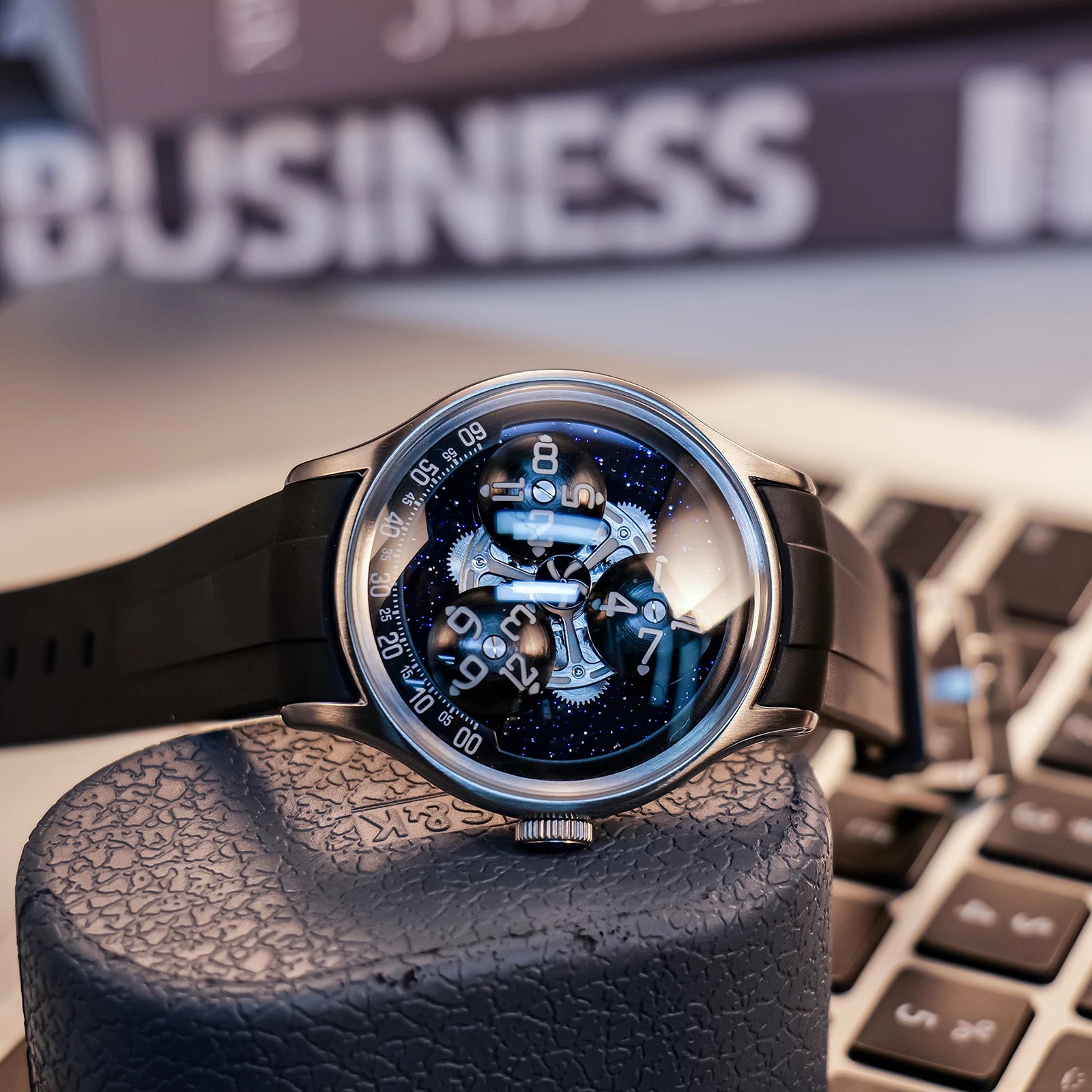 Montre Homme Automatique Trisome Étoile Planète Super Lumineux Oblvlo – CLEVI Paris