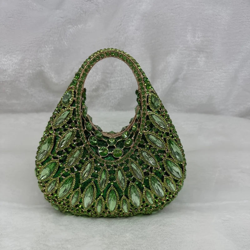 Pochette Soirée Femme Minaudière Strass Cristal 9 Coloris Mariage Gala – CLEVI Paris