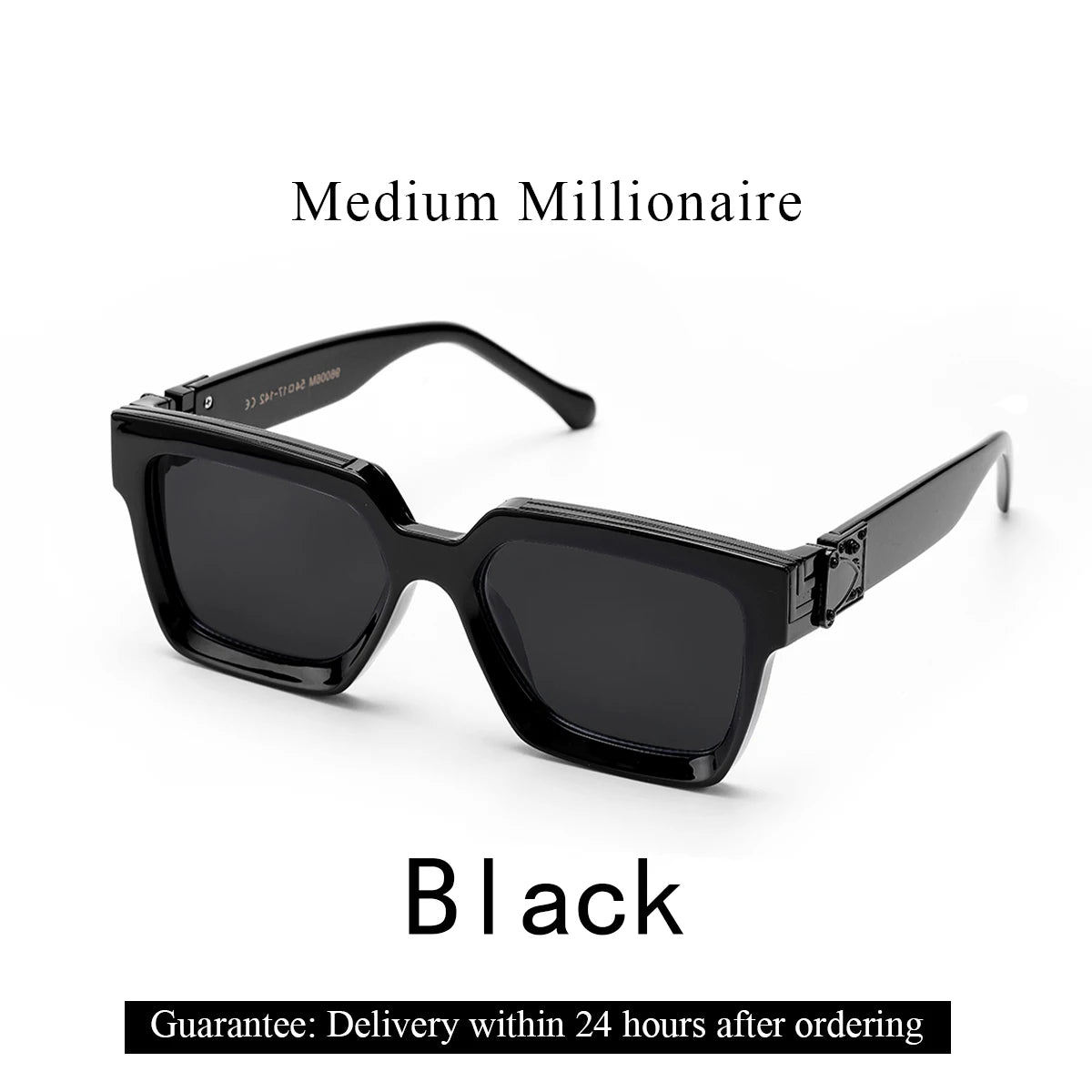 Lunettes de Soleil Carrées Style Millionnaire Rétro Homme – Monture Polycarbonate UV400 Catégorie 3 – CLEVI Paris