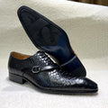 Oxford Homme Cuir Peint Main Motif Python Style Italien – CLEVI Paris