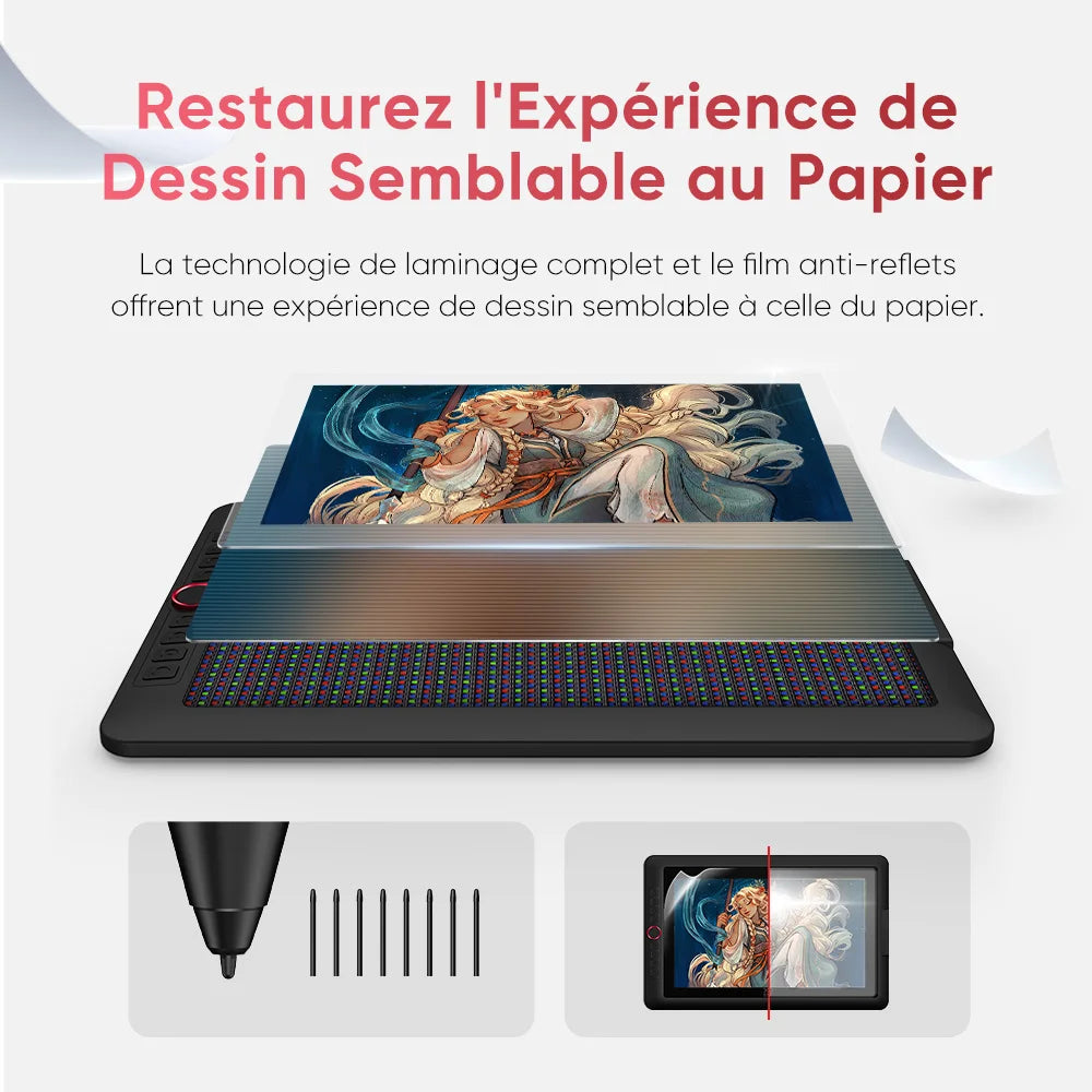 XPPen Artist 15.6 Pro V2 – Écran Graphique 16K 99% sRGB Stylet X3 Pro