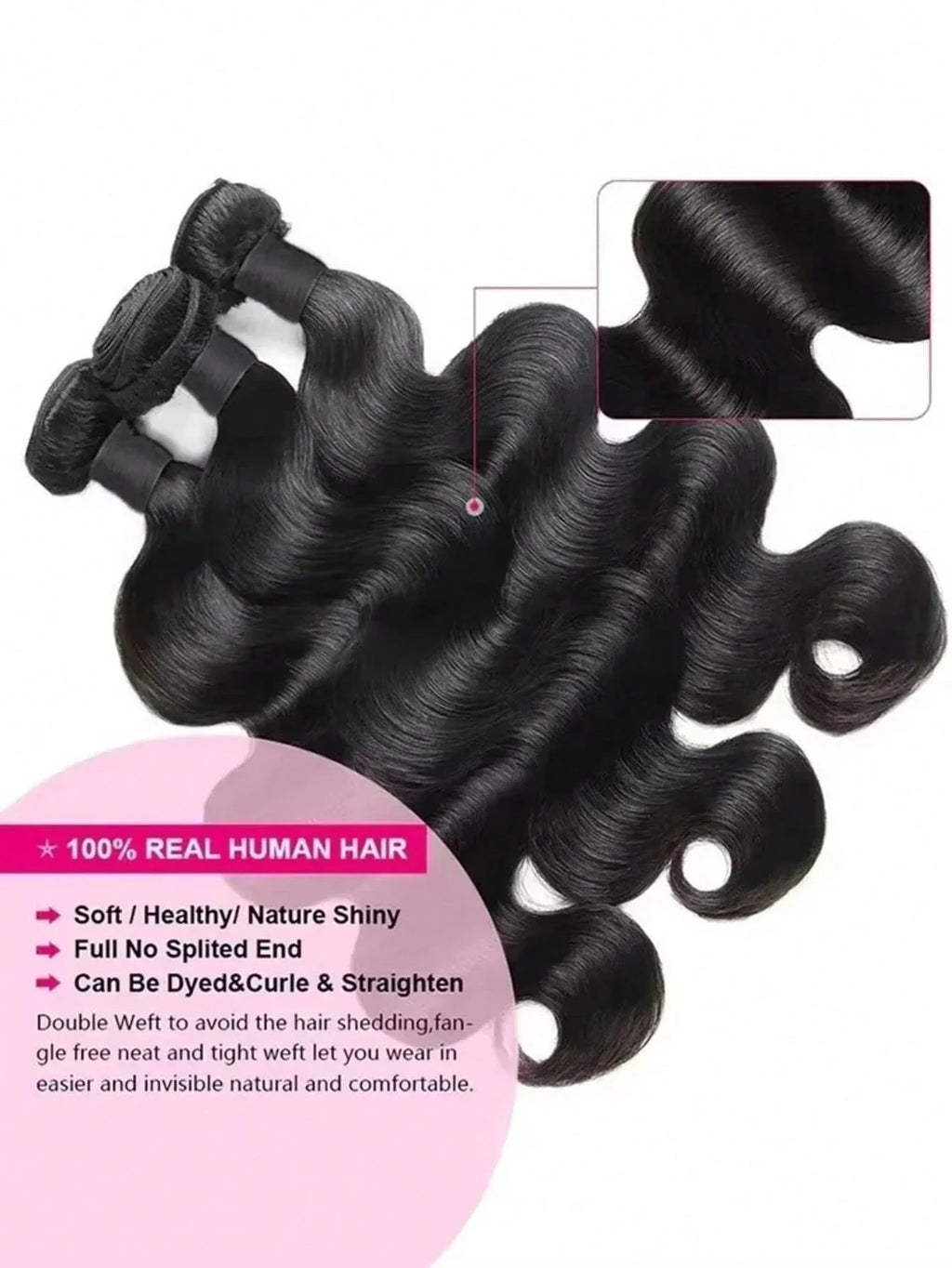 16A Raw Bundles Human Hair Body Wave 1/3/4 – CLEVI Paris