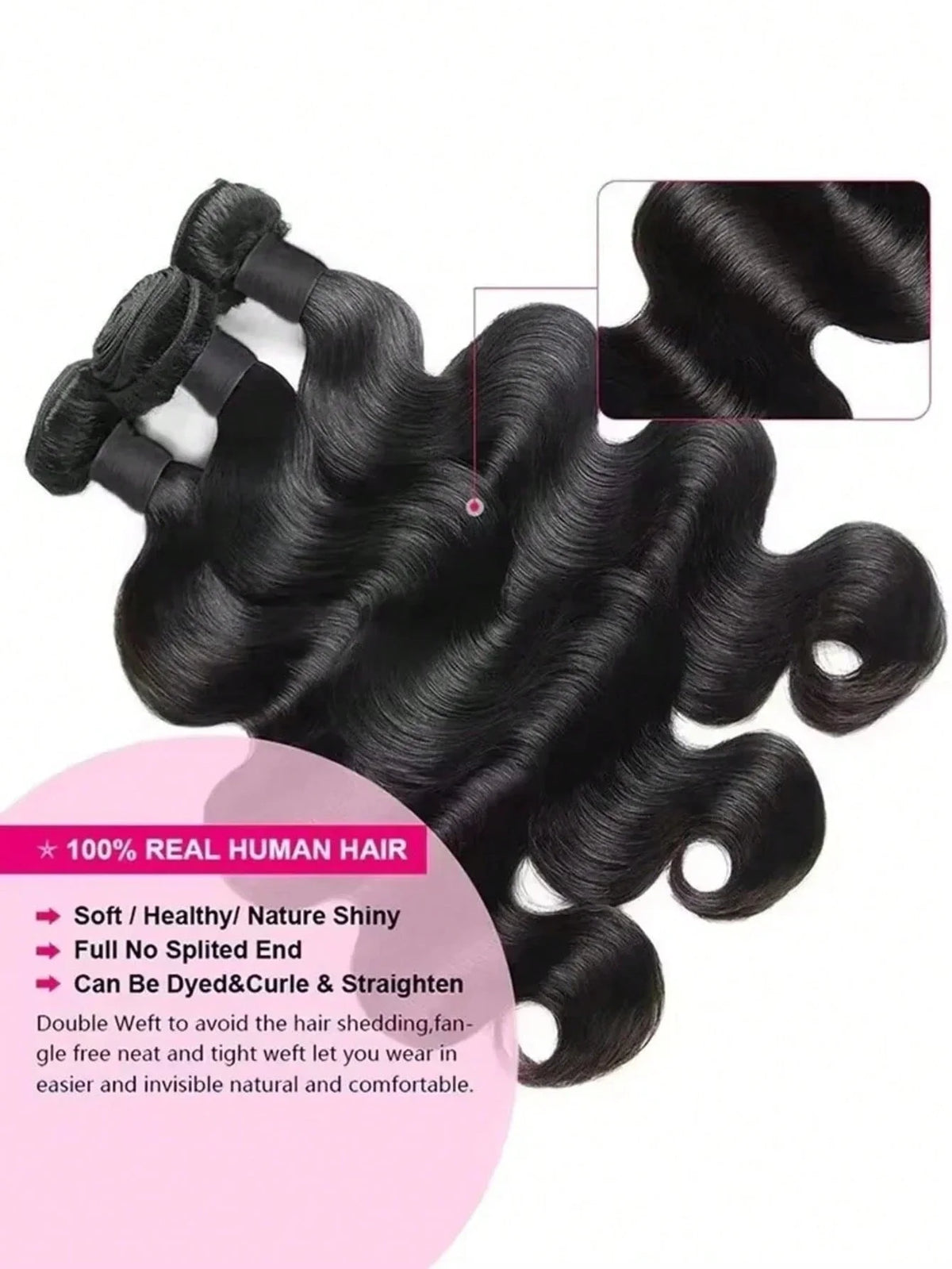 16A Raw Bundles Human Hair Body Wave 1/3/4 – CLEVI Paris