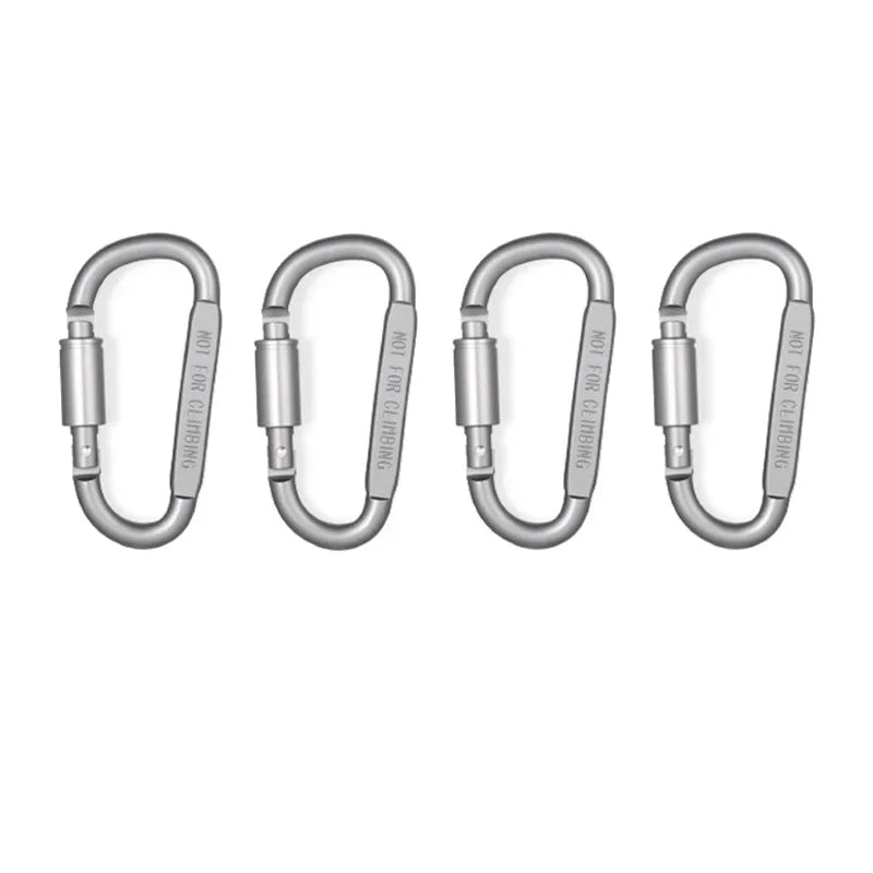 Mousquetons Aluminium Verrouillables | EDC, Camping, Porte-Clés & Sac à Dos, 50 kg – CLEVI Paris