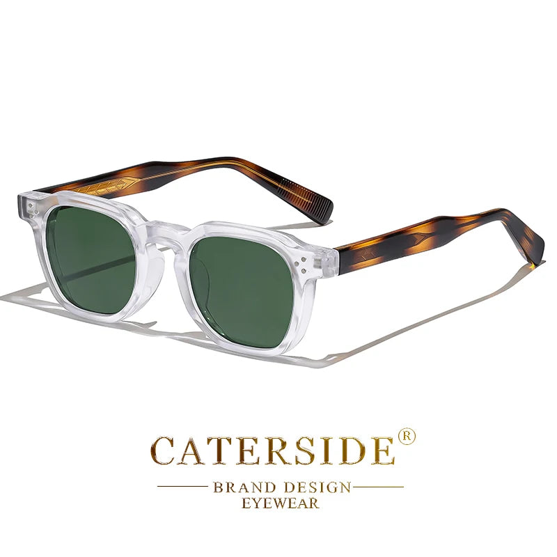 Lunettes de Soleil Caterside Style Punk Petit Cadre Carré UV400 Unisexe – CLEVI Paris