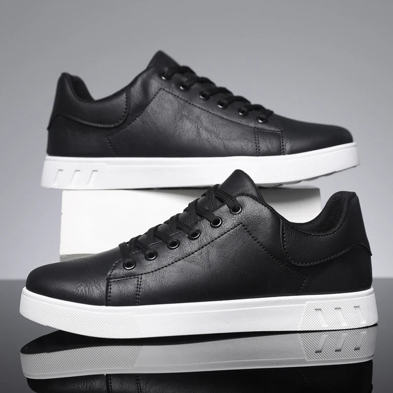 Chaussures Skate Homme Minimalistes Cuir Artificiel Semelle Souple 2 Coloris Grandes Tailles – CLEVI Paris
