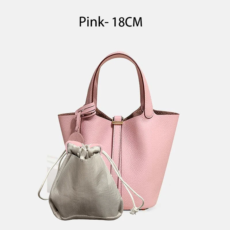 Sac Seau Femme Cuir Véritable Vache 2 Tailles 50+ Coloris Quincaillerie Argentée ou Dorée – CLEVI Paris