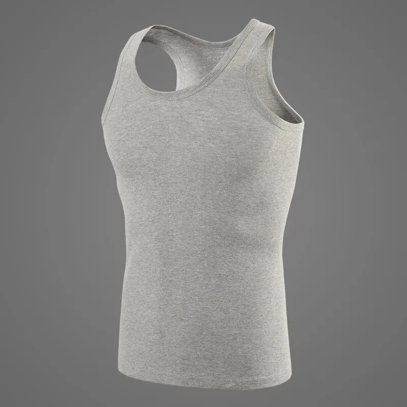 Débardeur Homme 100% Coton Slim Fit – Sport & Fitness, Sans Manches, Lot 1/3/5 Pièces