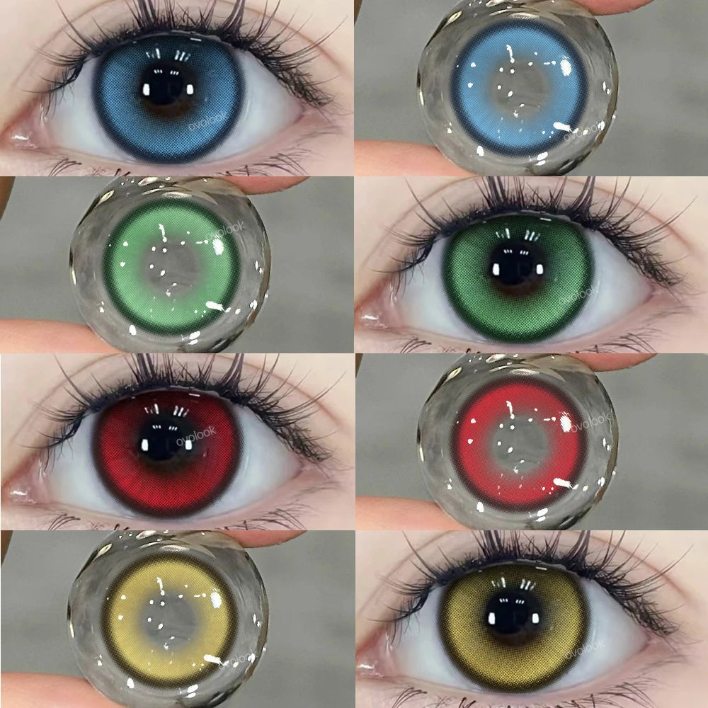 Lentilles de Contact Colorées Halloween | Série Cyber & Pupilles Agrandies – Myopie