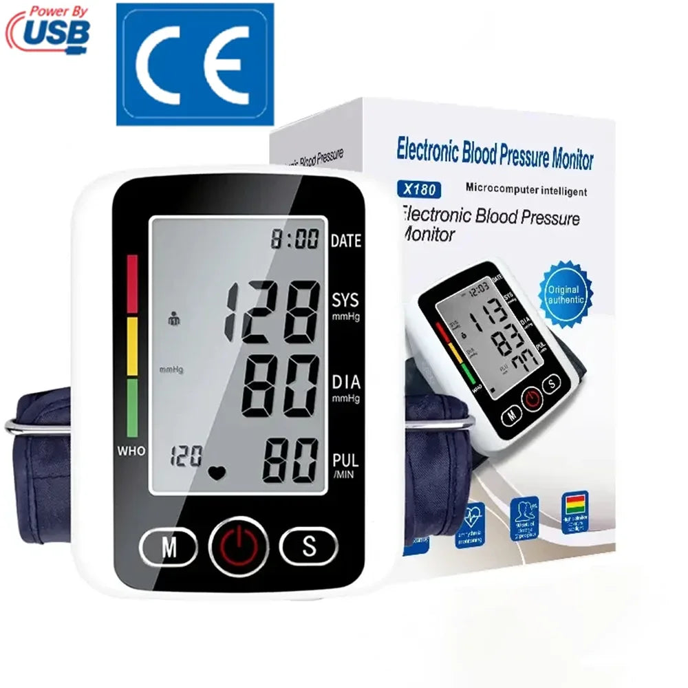 Tensiomètre Bras Automatique Vocal LCD Fréquence Cardiaque – CLEVI Paris