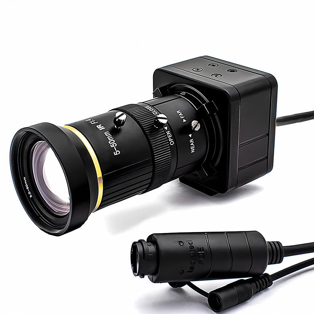 Caméra IP Pro 4K 8MP WGWK – Capteur Sony IMX415, Zoom Optique 10x, PoE 48V / DC 12V, ONVIF